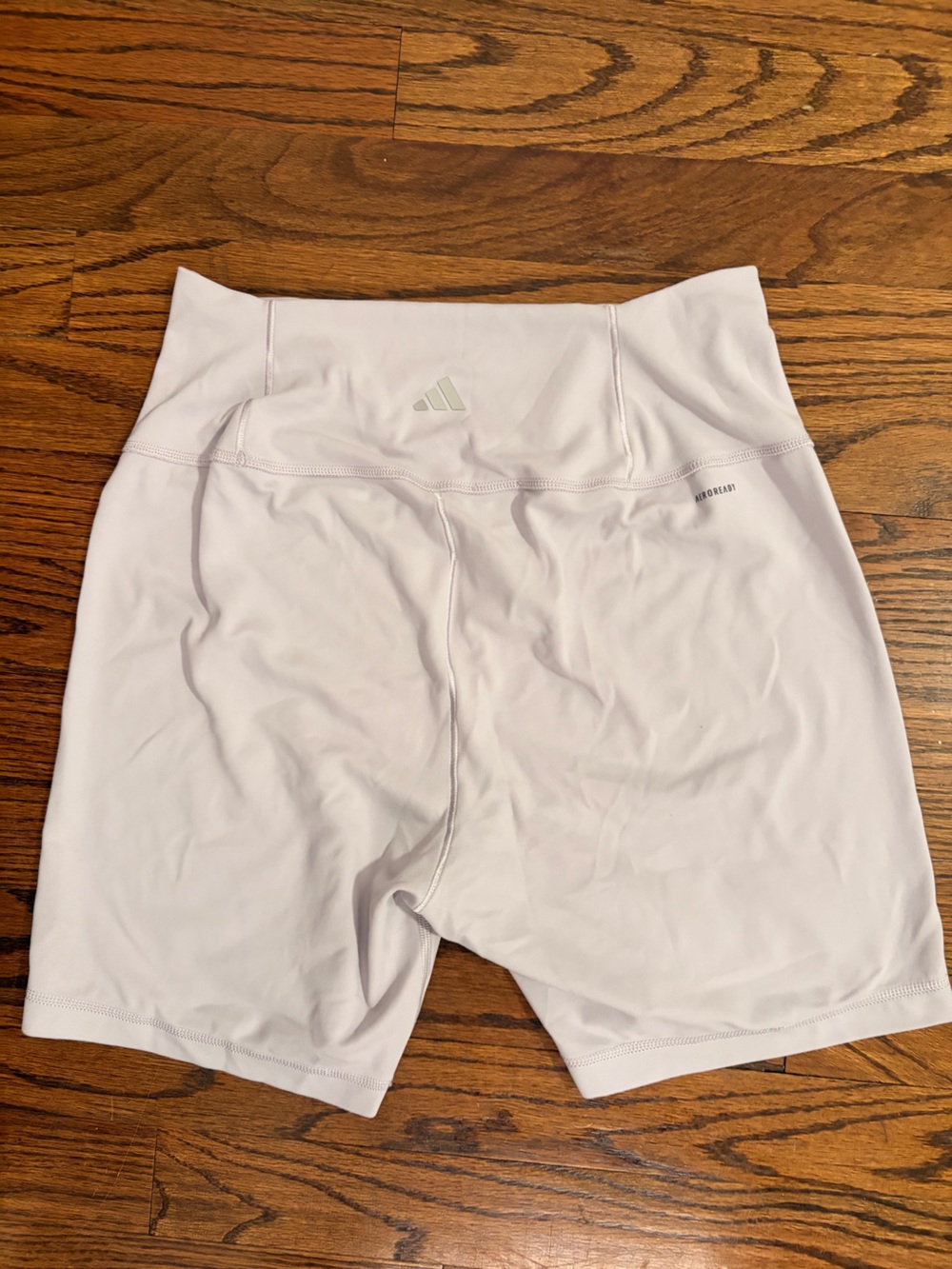 adidas lavender Women's Bike Shorts High-Waist Logo